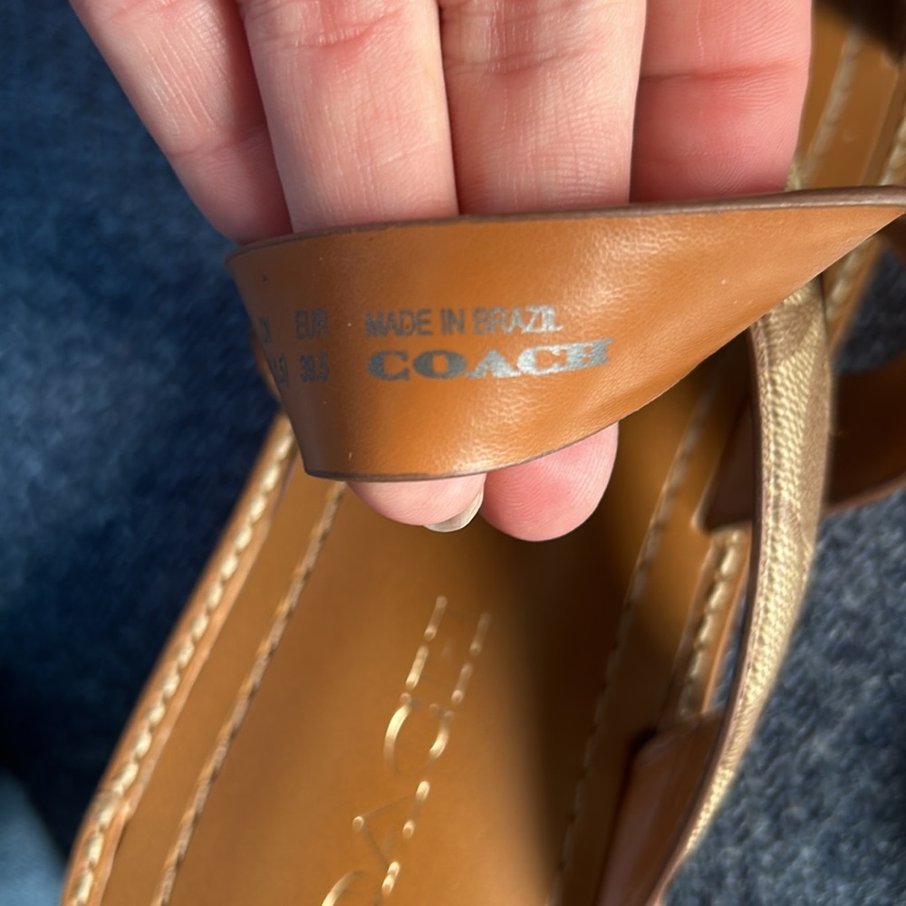Coach Harlan signature sandal size 9 - Picture 4 of 7